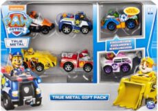 PAW Patrol True Metal Geschenkset mit sechs Metall - Fahrzeugen - Carbon Fiber Version