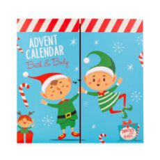 Accentra Adventskalender Santa & Co. 2021 für Mädchen und Jungen mit 24 Bade-, Körperpflege und Accessoires Produkten