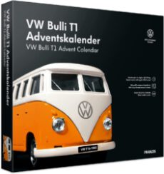 Adventskalender VW Bulli T1, Fahrzeugbausatz im Maßstab 1:43, inkl. Soundmodul und Begleitbuch