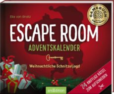 Escape Room Adventskalender. Weihnachtliche Schnitzeljagd. 24 knifflige Rätsel zum Aufschneiden