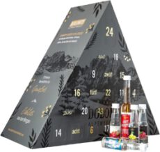 Dolomiti Schnaps- und Likör Adventskalender 2021 / Geschenk-Idee für Genießer/mit Gin, Rum, Wodka und Wermut