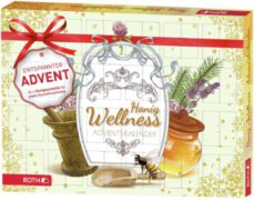ROTH Honig-Wellness-Adventskalender 2021 gefüllt Honig-Wellnessartikeln, Entspannungs-Kalender zur Vorweihnachtszeit